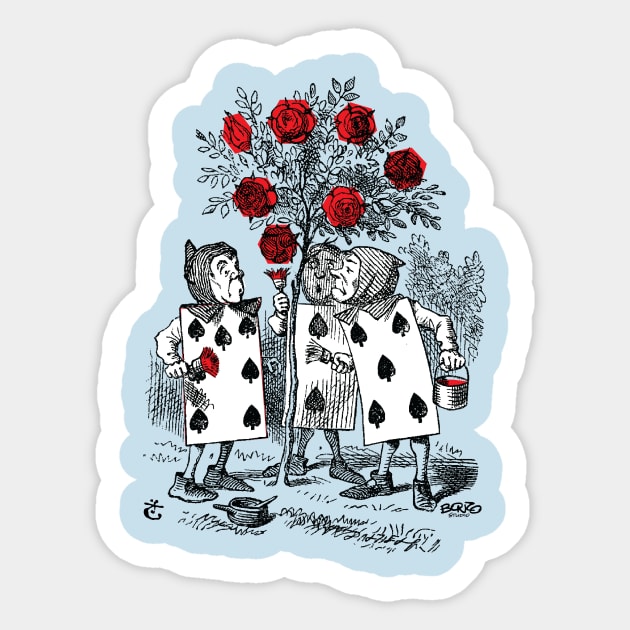 Alice in Wonderland Sticker by BonzoTee